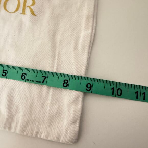 Dior Cotton Drawstring Cover Dust Bag 11" L x 9" W Travel Designer Luxury - Picture 3 of 3